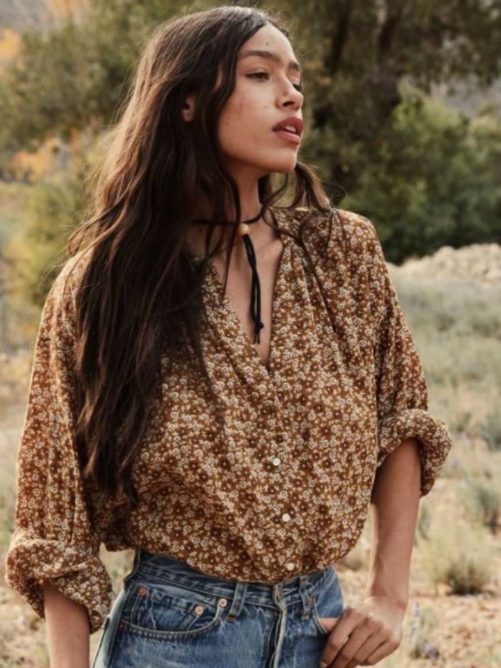 DOEN Top in Golden Mesa - S